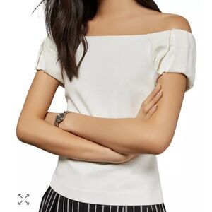 Ted Baker Dorento Off-Shoulder Cream Blouse